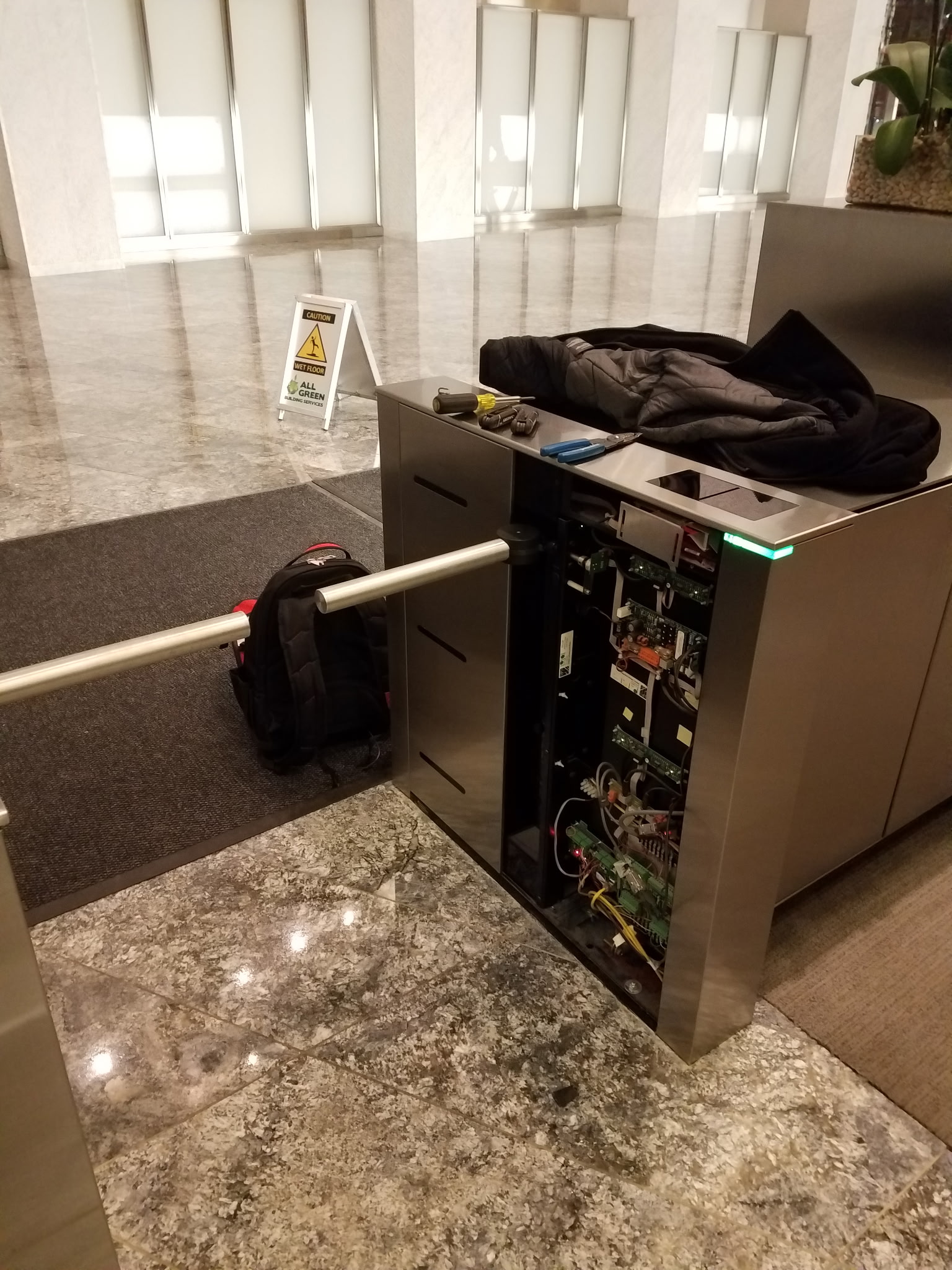 Commercial electrical panel installation