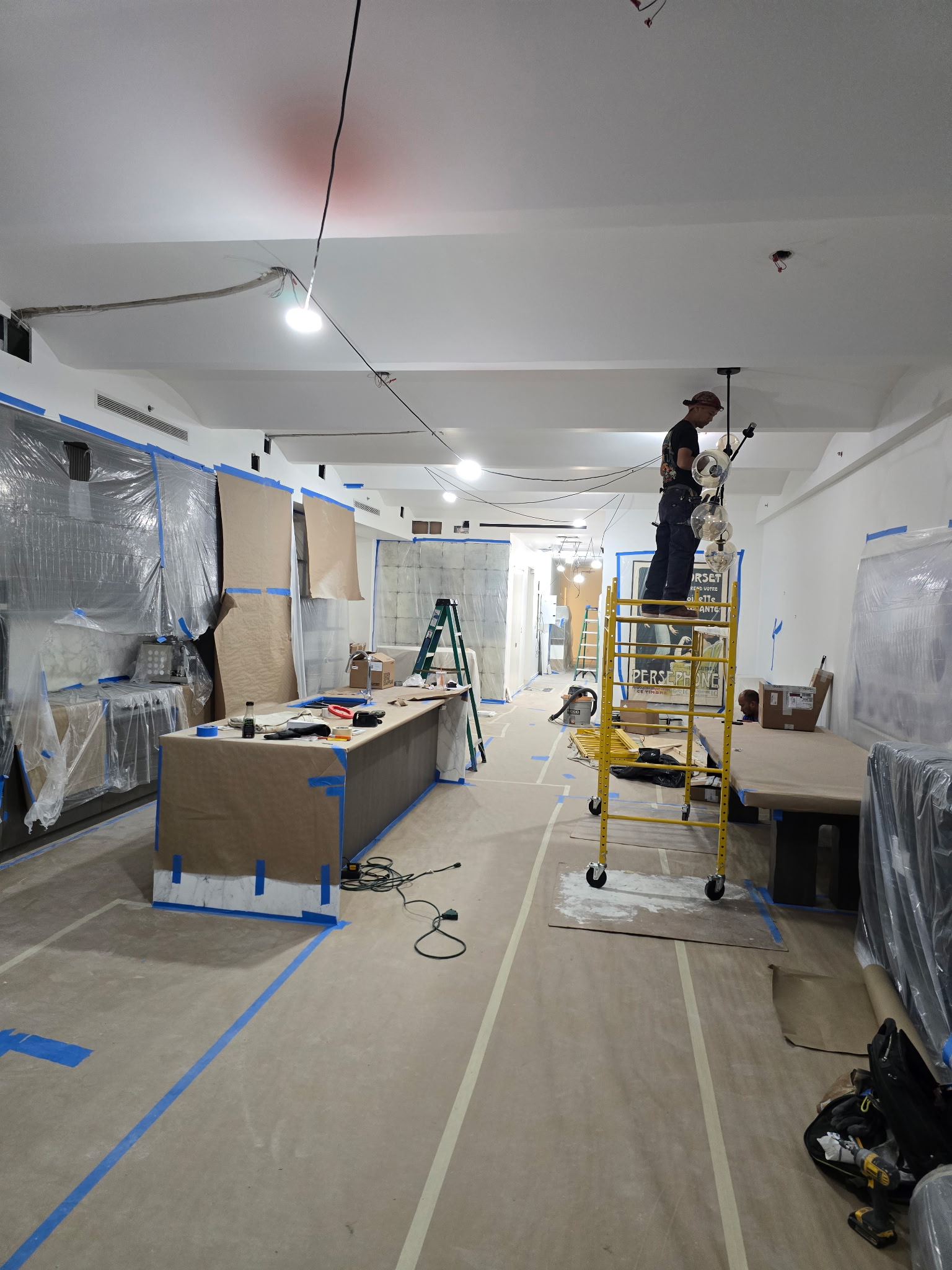 Commercial electrical panel installation