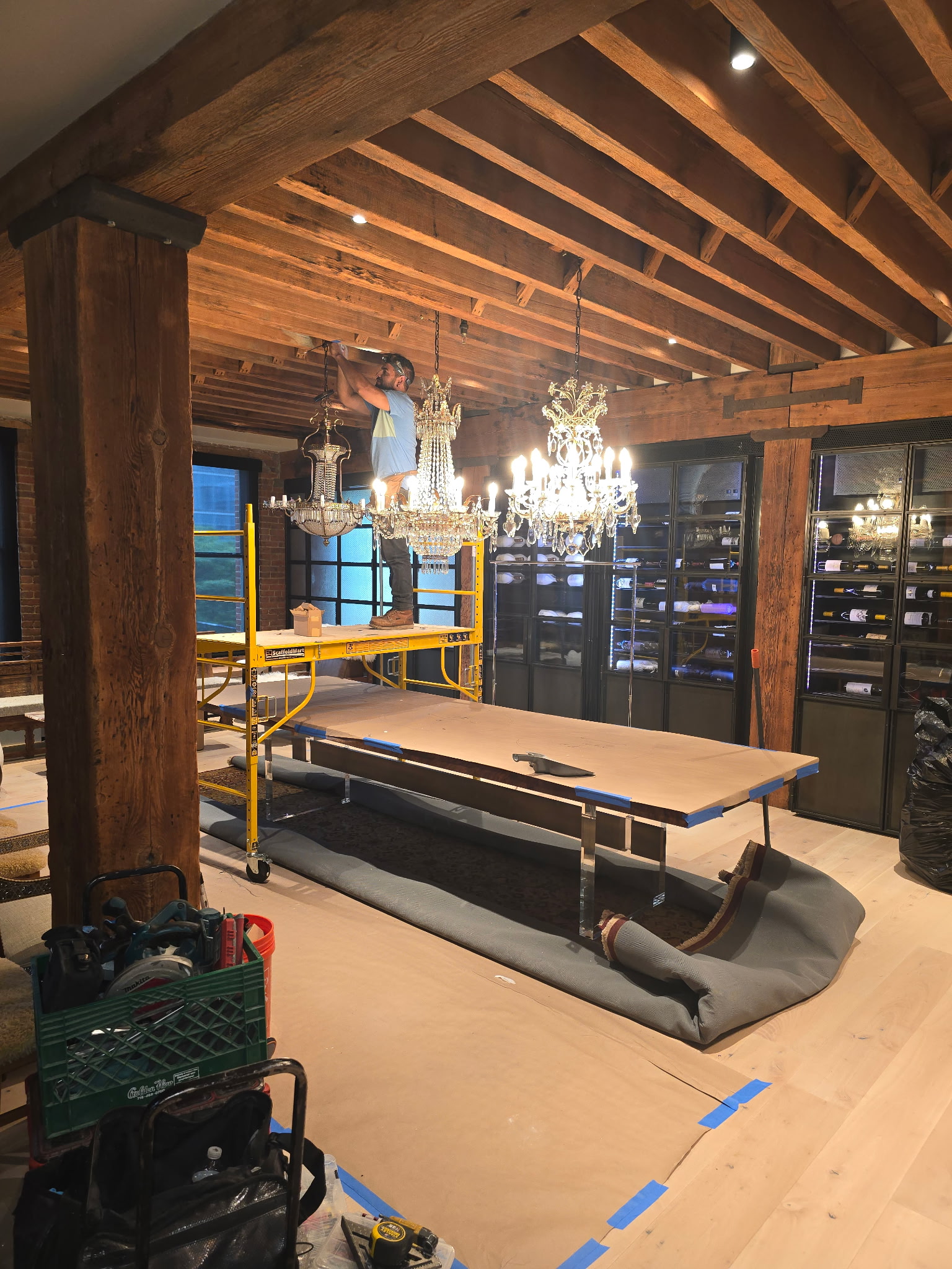 Commercial electrical panel installation