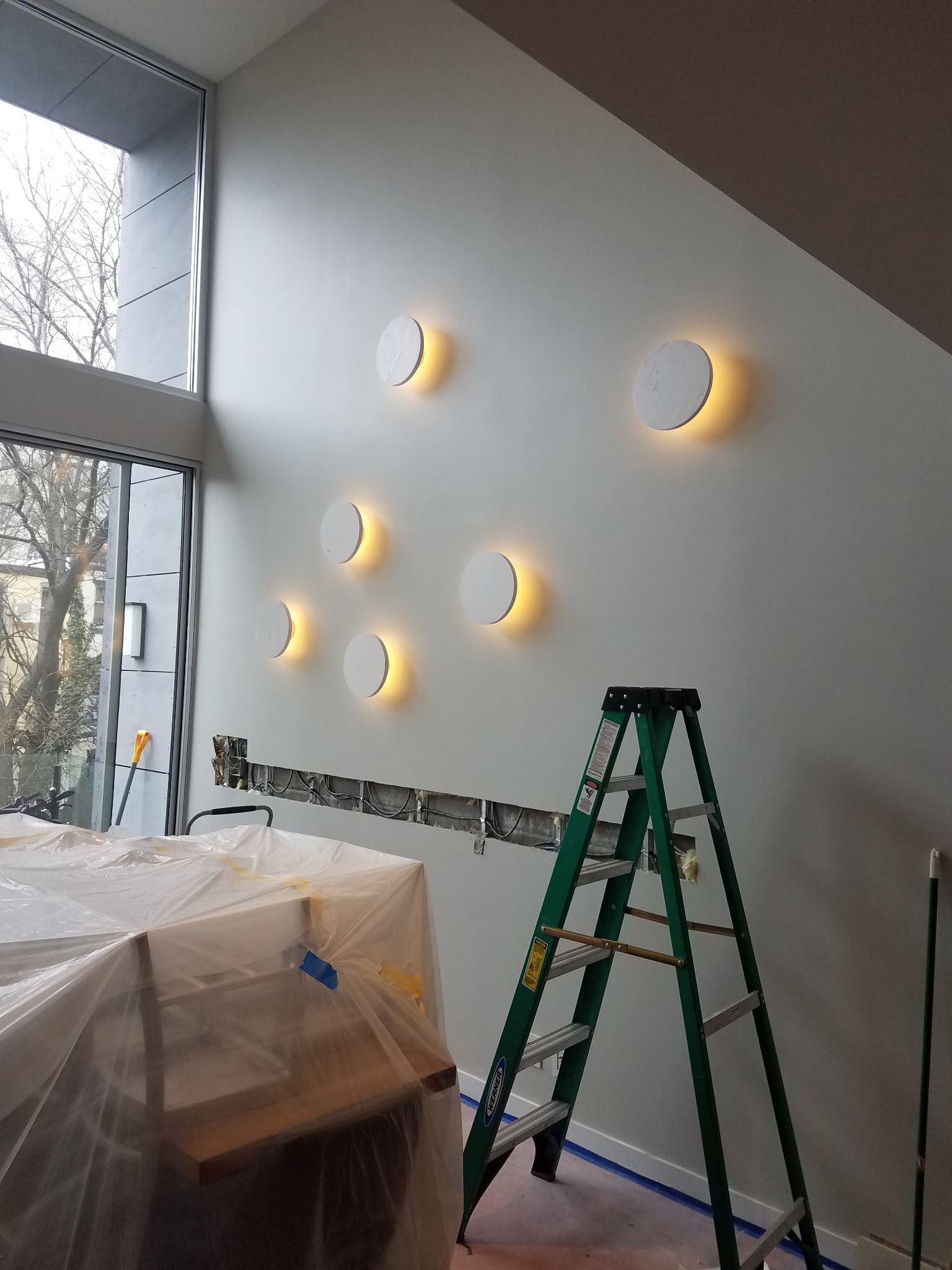 Commercial electrical panel installation