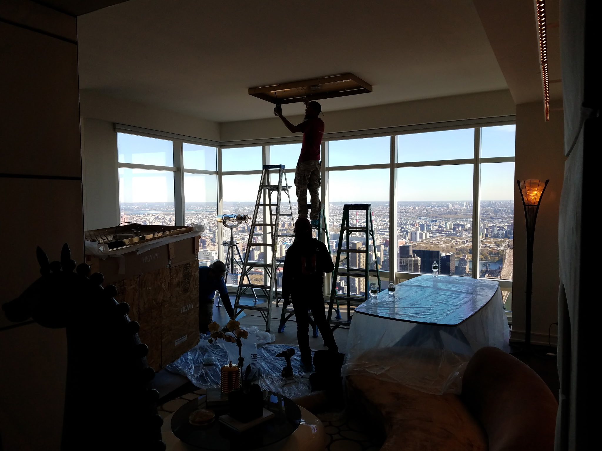 Commercial electrical panel installation